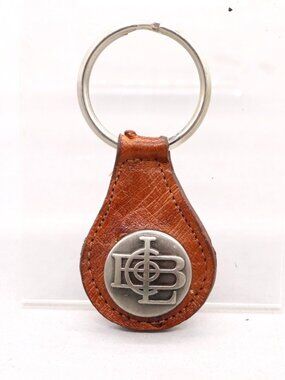 Lucchese Ostrich Leather Keychain Keyfob NOS Vintage h